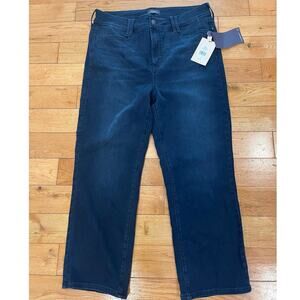 NYDJ Women's Straight Leg Jeans - Dark Blue